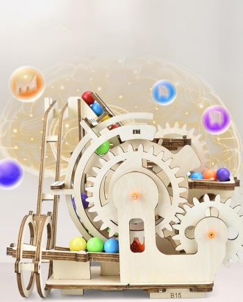 3D Assembly Wooden Brain Teaser Puzzles for Adults Teens Marble Run Chain Kit Wood Mechanical Puzzles Assembly Model Building Kits DIY Wooden Puzzle Toys for Adult Teen Gifts