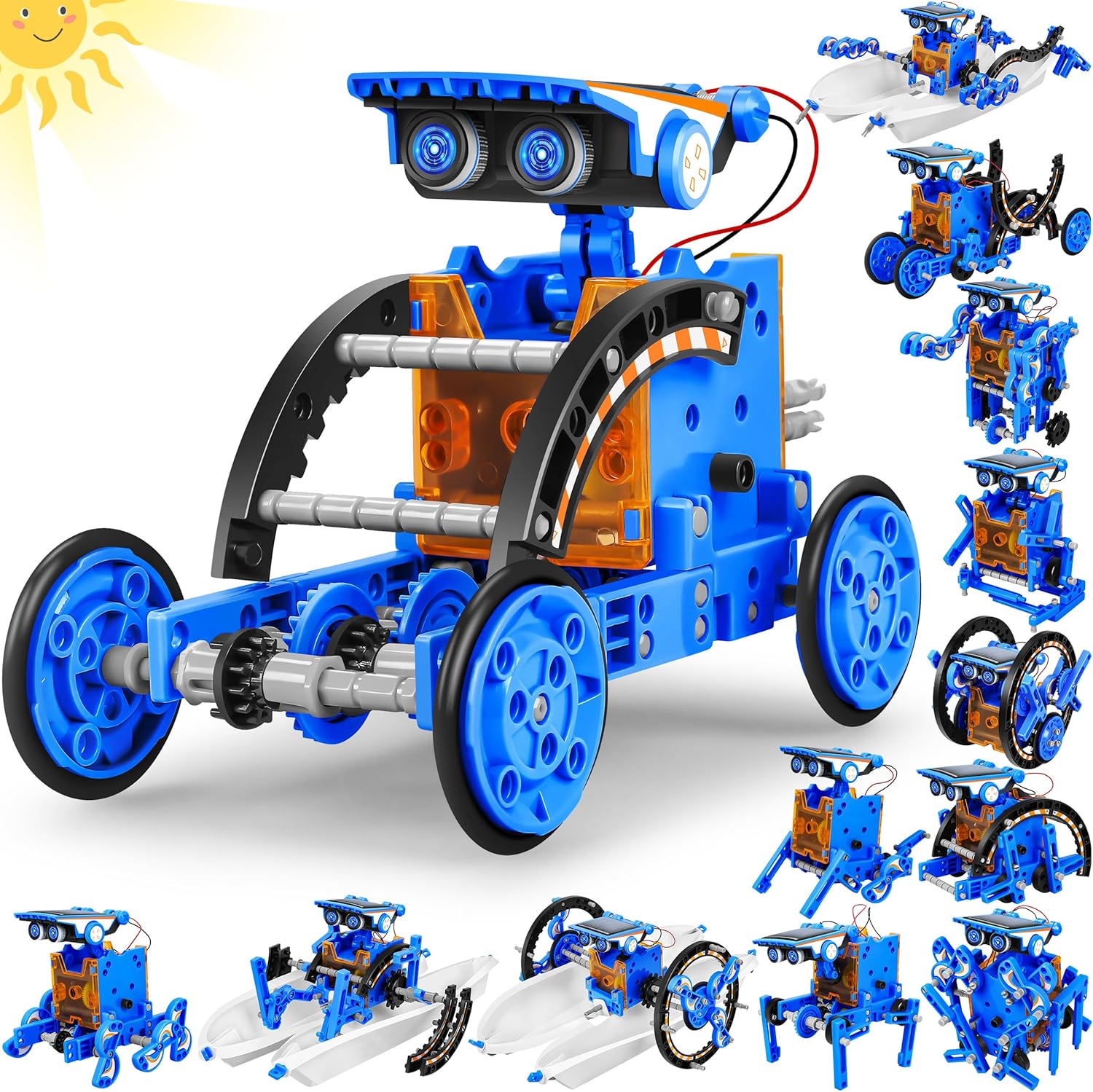 13-in-1 Education Solar Power Robots Toys for Boys Age 12+ , Educational Toy DIY Science Kits for Kids, Building Experiment Robotics Set Birthday Gifts for 12+ years old boys and girls .